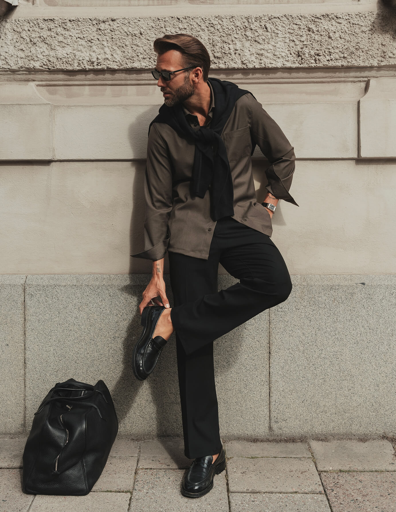 Essential Suit Pants Relaxed Fit Black
